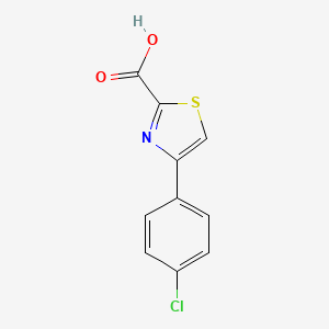 molecular formula C10H6ClNO2S B1369437 4-(4-Chlorophenyl)thiazole-2-carboxylic acid CAS No. 779320-20-6