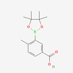 molecular formula C14H19BO4 B1369440 4-甲基-3-(4,4,5,5-四甲基-1,3,2-二氧杂硼环-2-基)苯甲酸 CAS No. 515131-35-8