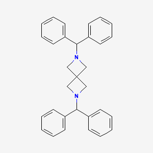 molecular formula C31H30N2 B1369442 2,6-Dibenzhydryl-2,6-diazaspiro[3.3]heptane CAS No. 913814-37-6