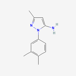 molecular formula C12H15N3 B1369456 1-(3,4-dimethylphenyl)-3-methyl-1H-pyrazol-5-amine 