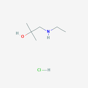 molecular formula C6H16ClNO B1369466 1-(Ethylamino)-2-methylpropan-2-ol hydrochloride CAS No. 115893-43-1