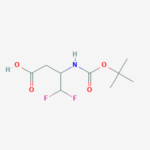 3-((tert-Butoxycarbonyl)amino)-4,4-difluorobutanoic acid