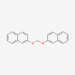 molecular formula C21H16O2 B13695059 Naphthalene, 2,2'-[methylenebis(oxy)]bis- CAS No. 33257-36-2