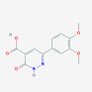 6-(3,4-Dimethoxyphenyl)-3-oxo-2,3-dihydropyridazine-4-carboxylic acid