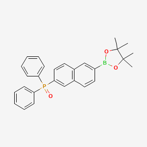molecular formula C28H28BO3P B13695128 6-(Diphenylphosphoryl)naphthalene-2-boronic Acid Pinacol Ester 
