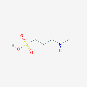 molecular formula C4H11NO3S B1369519 3-(Methylamino)propane-1-sulfonic acid 