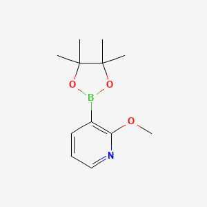 molecular formula C12H18BNO3 B1369527 2-Methoxy-3-(4,4,5,5-Tetramethyl-1,3,2-Dioxaborolan-2-Yl)Pyridine CAS No. 532391-31-4