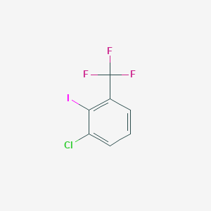 molecular formula C7H3ClF3I B1369539 3-Chloro-2-iodobenzotrifluoride CAS No. 203626-41-9