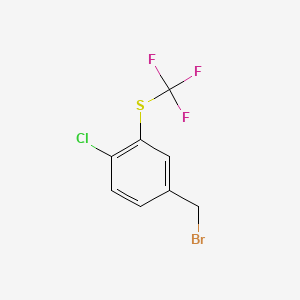4-Chloro-3-(trifluoromethylthio)benzyl bromide