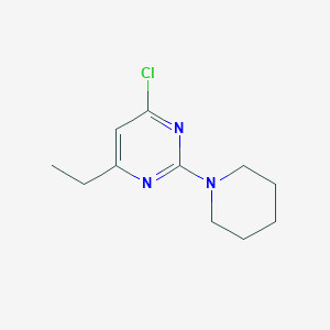 4-Chloro-6-ethyl-2-(piperidin-1-YL)pyrimidine