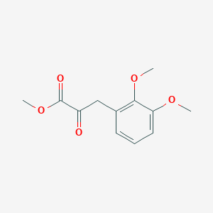 molecular formula C12H14O5 B13695493 Methyl 3-(2,3-dimethoxyphenyl)-2-oxopropanoate 