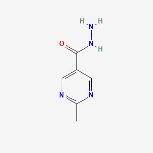 molecular formula C6H8N4O B1369564 2-Methyl-5-pyrimidinecarbohydrazide CAS No. 1266378-04-4
