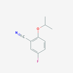 molecular formula C10H10FNO B1369566 5-Fluoro-2-isopropoxybenzonitrile CAS No. 1158506-01-4