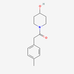 molecular formula C14H19NO2 B1369569 1-(4-Hydroxypiperidin-1-yl)-2-(4-methylphenyl)ethan-1-one 