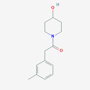 1-(4-Hydroxypiperidin-1-yl)-2-(3-methylphenyl)ethan-1-one