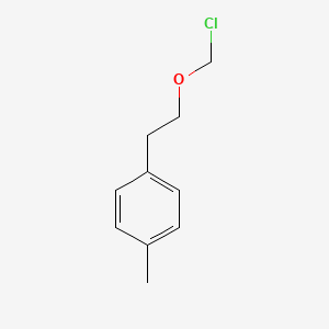 molecular formula C10H13ClO B13695735 4-[2-(Chloromethoxy)ethyl]toluene 
