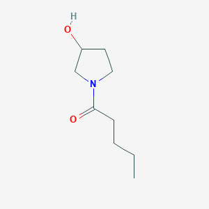 molecular formula C9H17NO2 B1369597 1-(3-Hydroxypyrrolidin-1-yl)pentan-1-one 