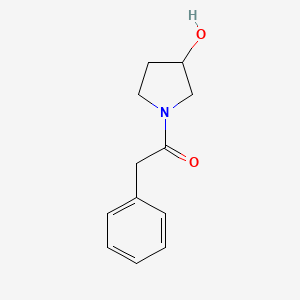 molecular formula C12H15NO2 B1369599 1-(3-Hydroxypyrrolidin-1-yl)-2-phenylethan-1-one 
