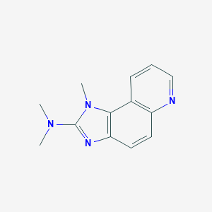 molecular formula C13H14N4 B013696 1H-Imidazo(4,5-f)quinolin-2-amine, N,N,1-trimethyl- CAS No. 102408-29-7