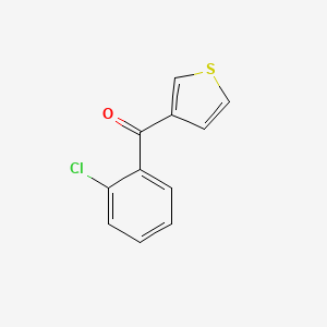 molecular formula C11H7ClOS B1369603 3-(2-氯苯甲酰)噻吩 CAS No. 898771-24-9