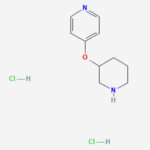 molecular formula C10H16Cl2N2O B1369615 4-(Piperidin-3-yloxy)pyridine dihydrochloride CAS No. 1171481-61-0