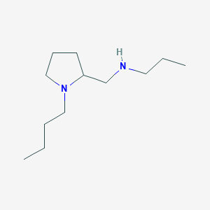 molecular formula C12H26N2 B1369619 N-[(1-butylpyrrolidin-2-yl)methyl]propan-1-amine CAS No. 901585-73-7