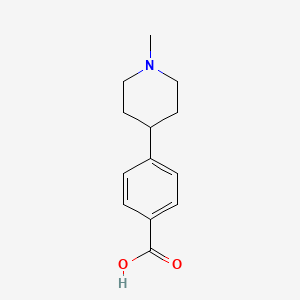 molecular formula C13H17NO2 B1369626 4-(1-甲基哌啶-4-基)苯甲酸 CAS No. 281234-85-3