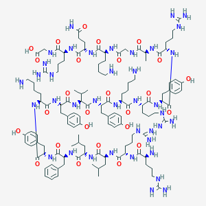 molecular formula C122H193N39O26 B136963 Exchanger inhibitory peptide CAS No. 132523-75-2