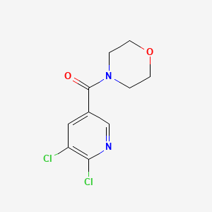 molecular formula C10H10Cl2N2O2 B1369630 4-[(5,6-二氯吡啶-3-基)羰基]吗啉 CAS No. 919784-85-3