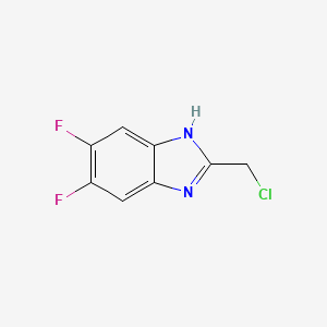 molecular formula C8H5ClF2N2 B1369632 2-Chloromethyl-5,6-difluoro-1H-benzoimidazole CAS No. 847615-28-5