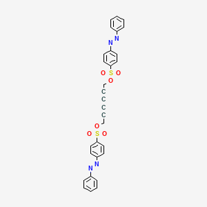 molecular formula C30H22N4O6S2 B1369650 2,4-Hexadiyne-1,6-diol Bis(azobenzene-4-sulfonate) CAS No. 78991-75-0