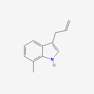molecular formula C12H13N B13696967 3-Allyl-7-methyl-1H-indole 
