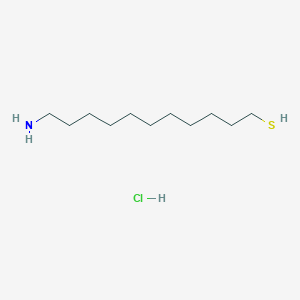 molecular formula C11H26ClNS B136970 11-Amino-1-undecanethiol hydrochloride CAS No. 143339-58-6
