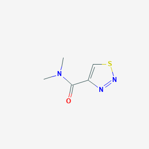 molecular formula C5H7N3OS B1369706 N,N-dimethyl-1,2,3-thiadiazole-4-carboxamide 