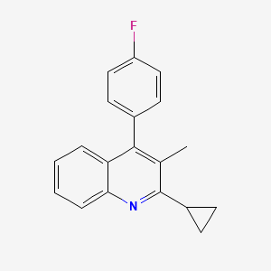2-Cyclopropyl-4-(4-fluorophenyl)-3-methylquinoline