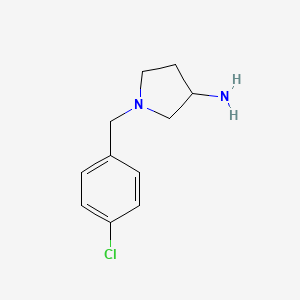1-[(4-Chlorophenyl)methyl]pyrrolidin-3-amine