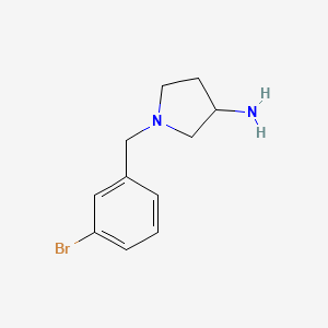 1-[(3-Bromophenyl)methyl]pyrrolidin-3-amine