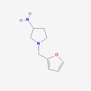 molecular formula C9H14N2O B1369731 1-(Furan-2-ylmethyl)pyrrolidin-3-amine 