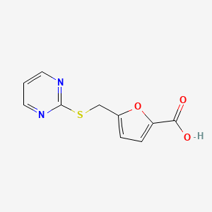 5-[(2-Pyrimidinylthio)methyl]-2-furoic acid