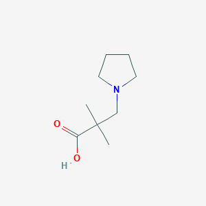 2,2-Dimethyl-3-(pyrrolidin-1-yl)propanoic acid