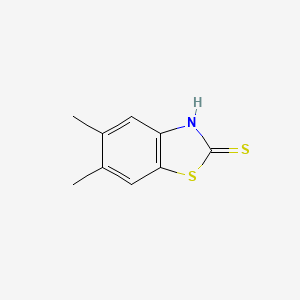 molecular formula C9H9NS2 B1369776 5,6-Dimethylbenzo[d]thiazole-2-thiol CAS No. 80087-70-3