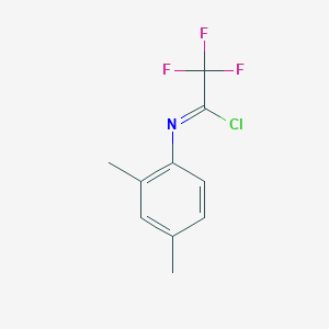 molecular formula C10H9ClF3N B13697789 N-(2,4-dimethylphenyl)-2,2,2-trifluoroacetimidoyl chloride 