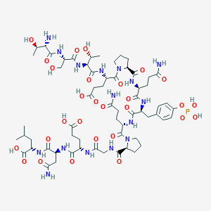 molecular formula C62H95N16O28P B136978 Pp60 c-src (521-533)（磷酸化） CAS No. 149299-77-4
