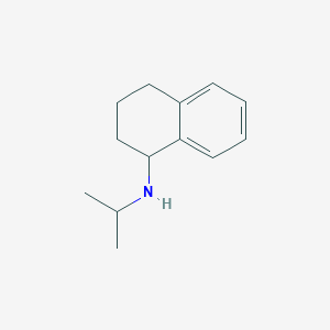 molecular formula C13H19N B1369780 N-ISOPROPYL-1,2,3,4-TETRAHYDRONAPHTHALEN-1-AMINE 