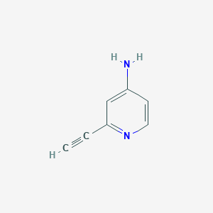 molecular formula C7H6N2 B1369790 2-乙炔基吡啶-4-胺 CAS No. 667932-24-3