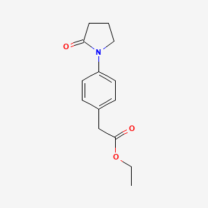 Ethyl[4-(2-oxopyrrolidin-1-yl)phenyl]acetate