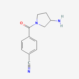 4-(3-Aminopyrrolidine-1-carbonyl)benzonitrile