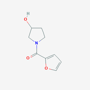 molecular formula C9H11NO3 B1369804 1-(Furan-2-carbonyl)pyrrolidin-3-ol 