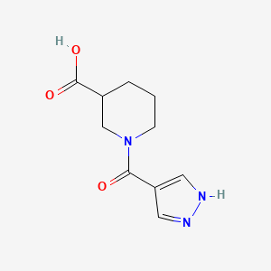 1-(1H-pyrazole-4-carbonyl)piperidine-3-carboxylic acid