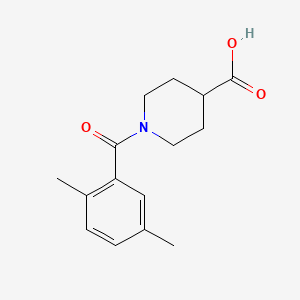 molecular formula C15H19NO3 B1369820 1-(2,5-Dimethylbenzoyl)piperidine-4-carboxylic acid 